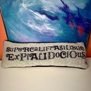 Mary Poppins Throw Pillow Disney Parks Supercalifragilistic Practically Perfect